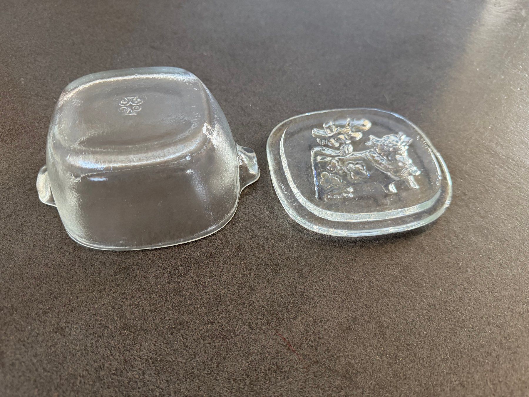 Glasi Hergiswil Bicchieri: Glasi Hergiswil Glasdose mit Deckel "OLMA" – Usato da Fribourg venduto da tschjoly 6