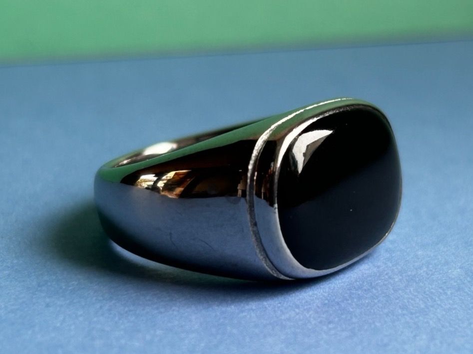 Anelli: Edelstahlring Retro black (54/55) – Usato da Dittingen venduto da Bellevista 1