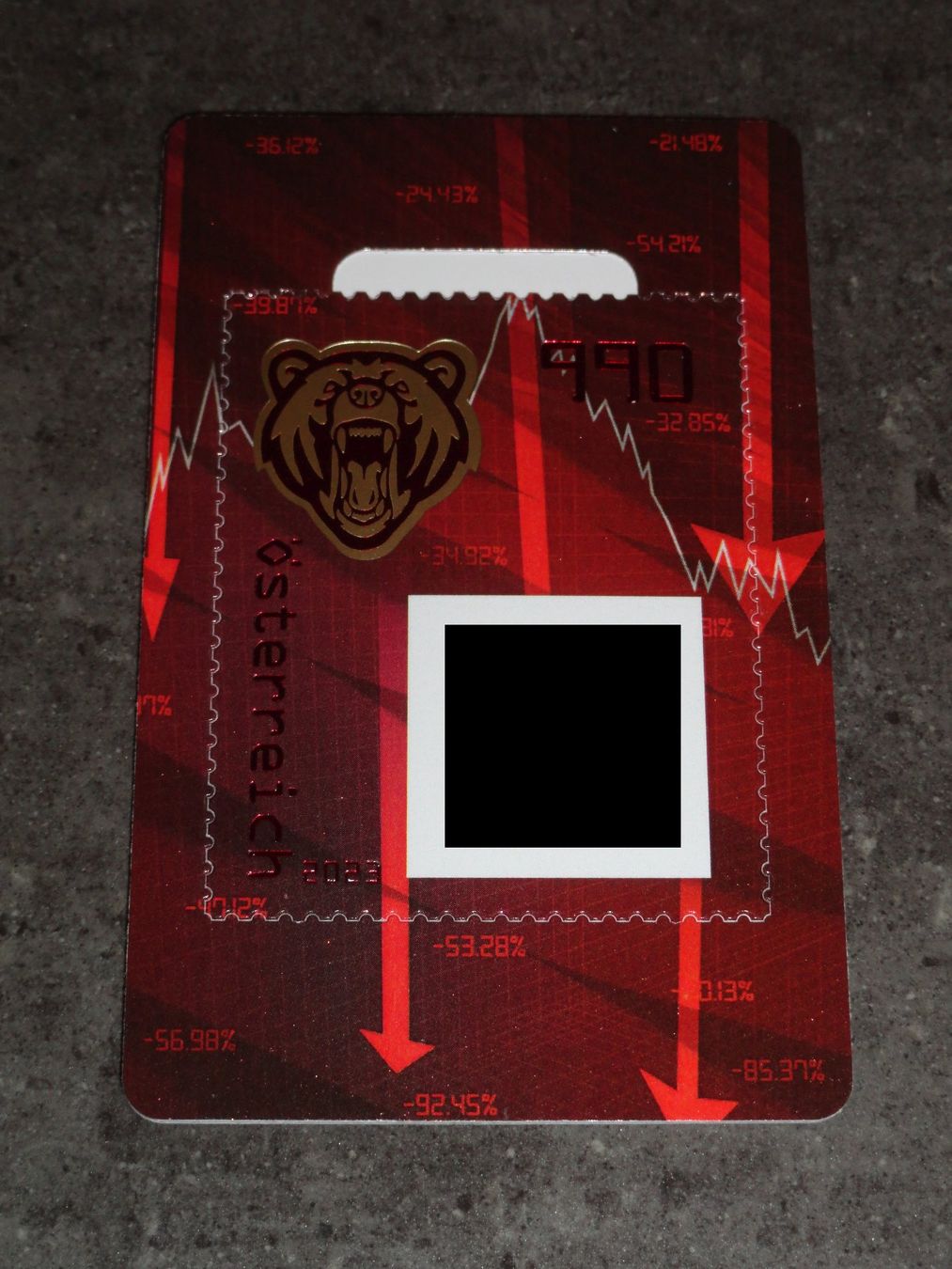 Alle Briefmarken: Crypto Stamp 5.0: BÄR IN KRISTALLFARBE – Neu (gemäss Beschreibung) aus Dagmersellen von dribbeldrago10 2