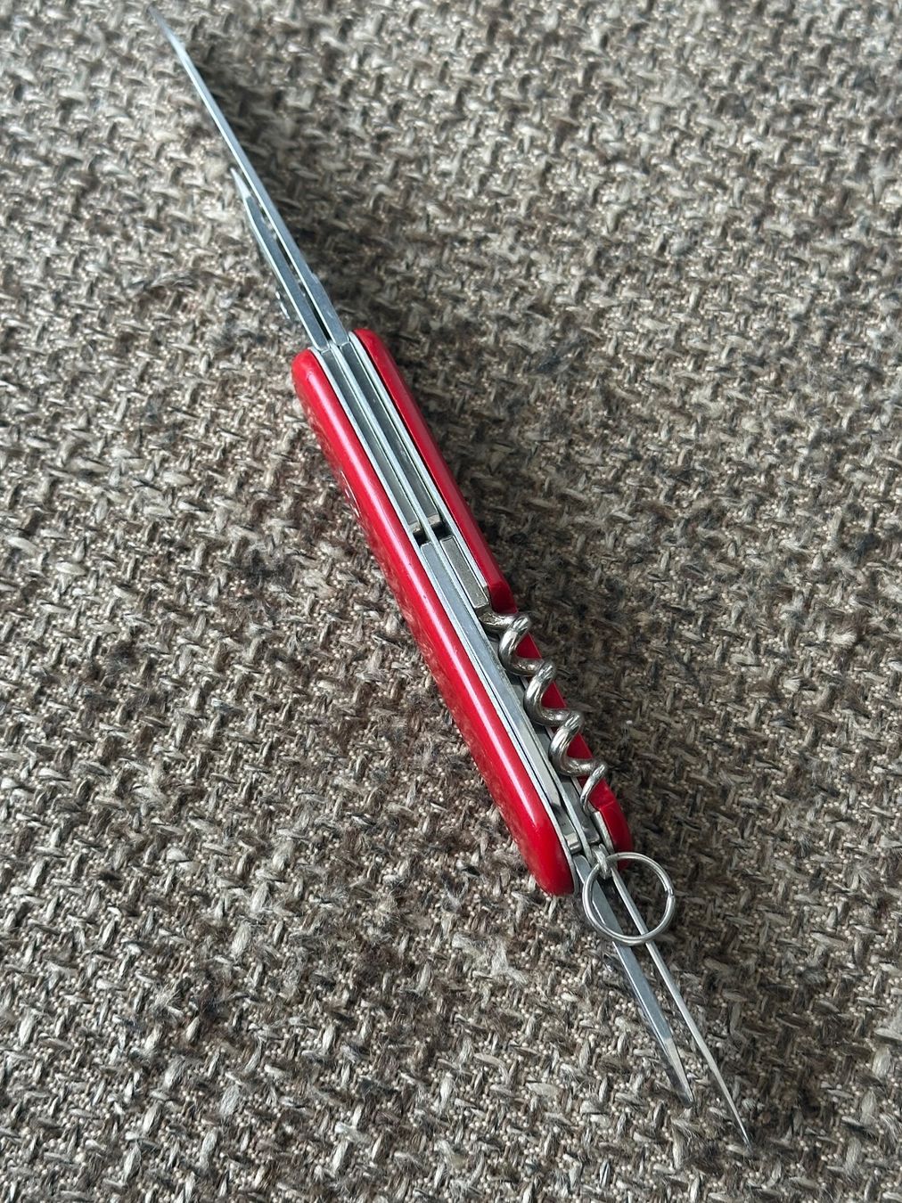 Victorinox Coltelli tascabile: Altes Sackmesser ELINOX Rot 91mm – Usato da Dübendorf venduto da lan1808 6