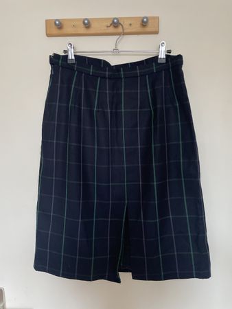 Jupe Burberry vintage à carreaux en laine