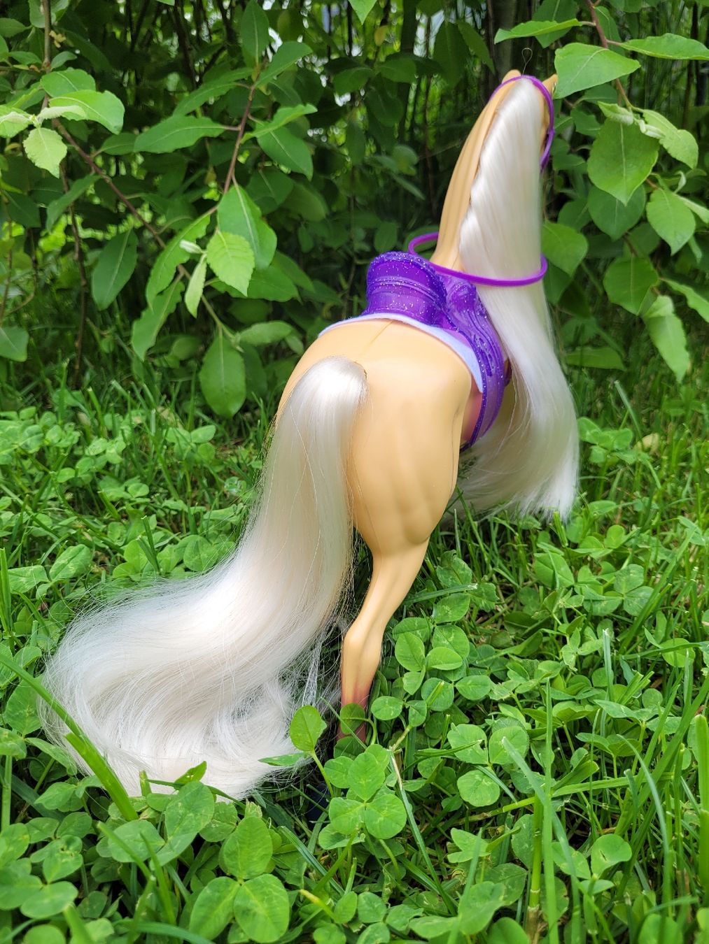 Giocattoli: Barbie Pferd Palomino, Teilrepaint/Unikat – Usato da Niederbuchsiten venduto da klengyel 2
