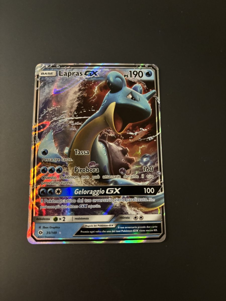 Pokémon Carte collezionabili: Lapras GX - Pokemon - Rare - Perfect Condition – Nuovo (secondo la descrizione) da Bellinzona venduto da Cook_ 2