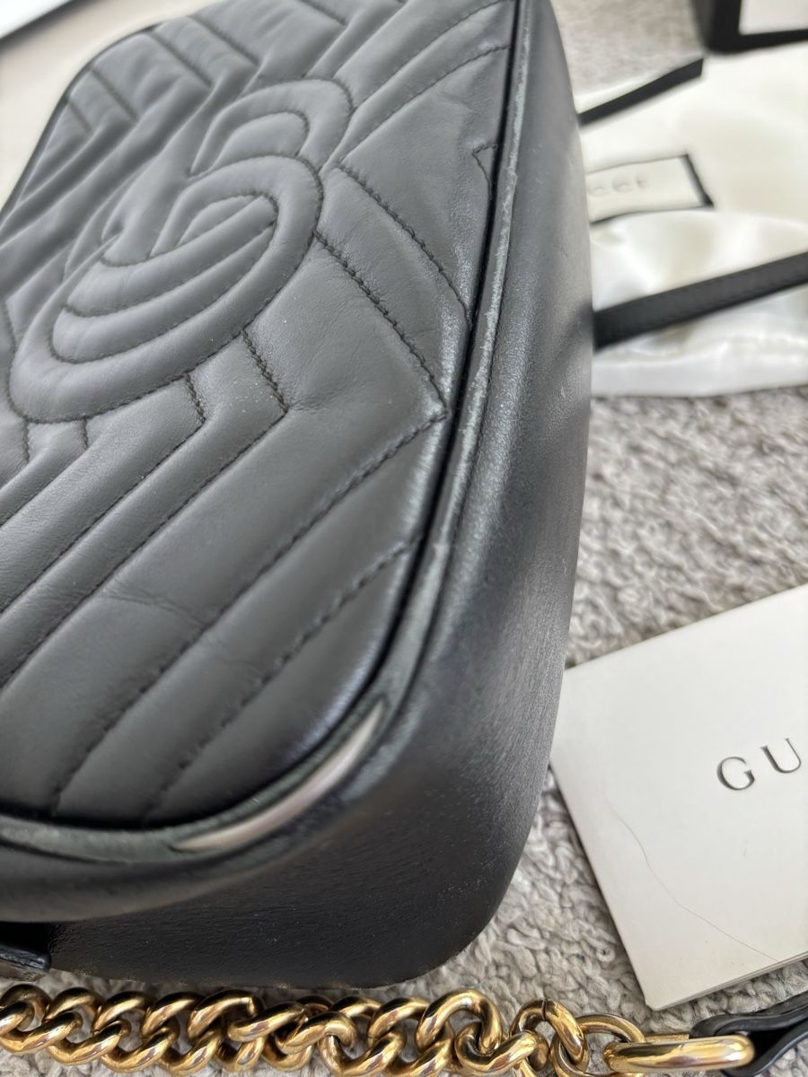 Gucci Borse da donna: Gucci Marmont camera bag nera – Usato da Riva San Vitale venduto da Margherita81 4