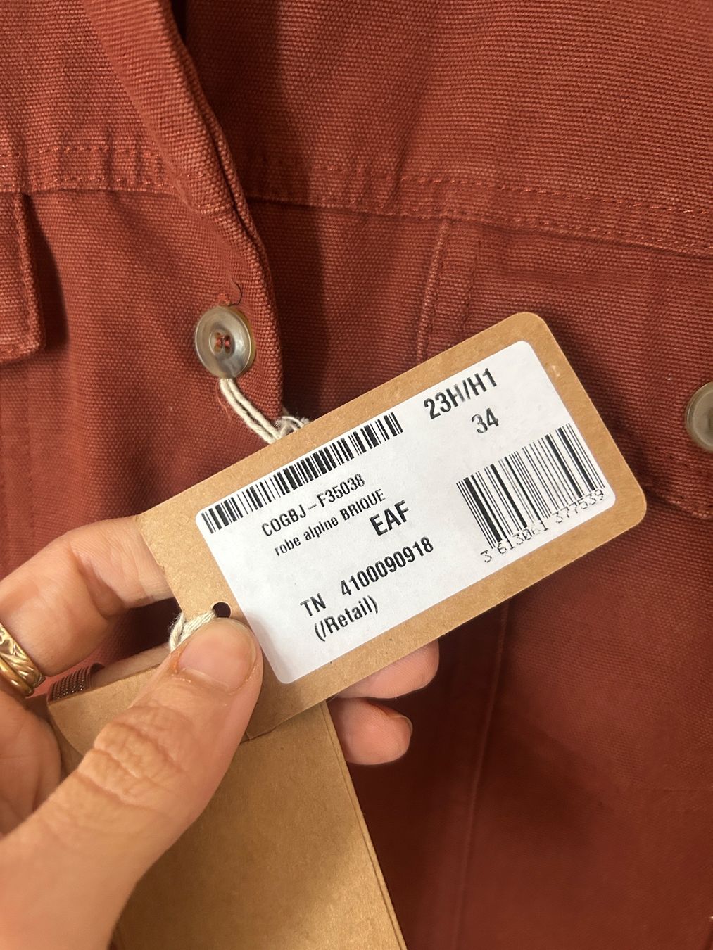 Vestiti: A.P.C. Kleid Alpine Brique – Gr. 34 – Nuovo e nell'imballaggio originale da Illnau venduto da Monkky 6