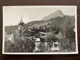 DAVOS Ortspartie mit Kirche, Sport-Hotel, Villa Paul