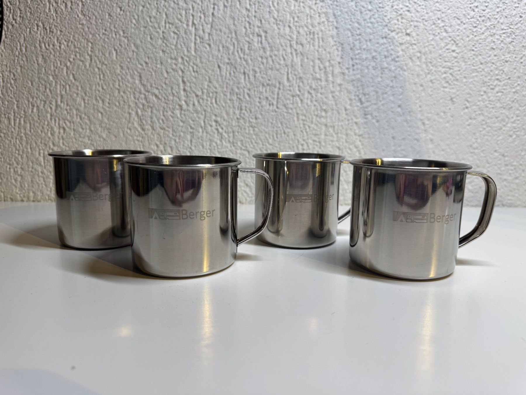 Tazze: 4 Edelstahltassen von Berger – Usato da Grosswangen venduto da Second_hand_paradise