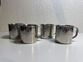 4 Edelstahltassen von Berger