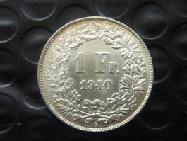 1  Fr.  1940  Unz. / Stgl. + Ungereinigt  -