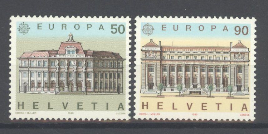 Tutti i francobolli: 1990, Europa ** (2) – Usato da Willisau venduto da Vollstempel