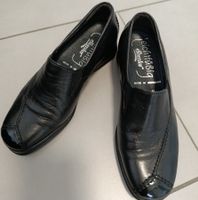 Schwarzer Leder-Slipper von Semmler Gr. 35, nur 1 x getragen