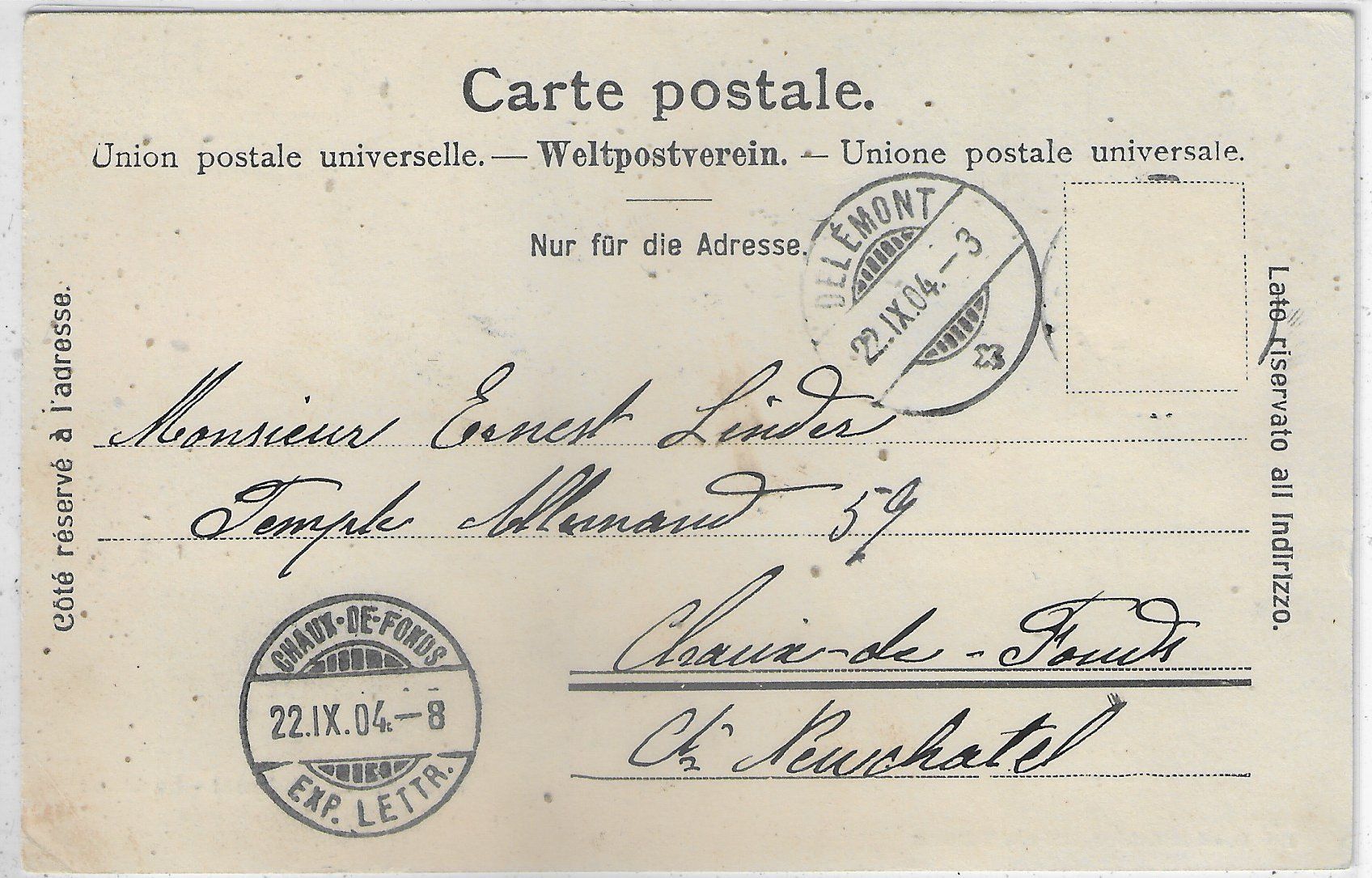 Cartoline postali: Souvenir de Delemont - Le Stand – Difettoso da Ettingen venduto da Kartenplanet 1