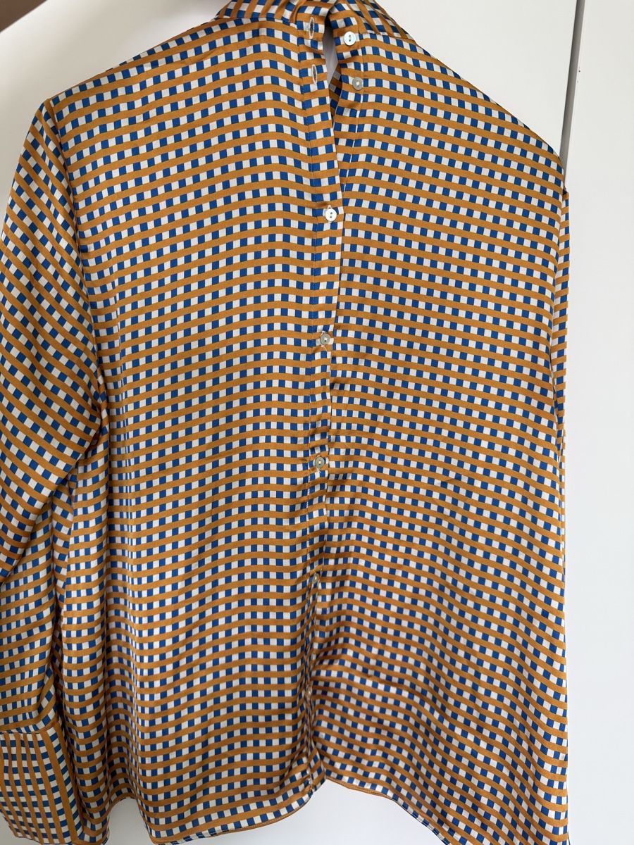 Zara Camicette: Edle Zara-Damen Bluse kariert, Grösse L – Usato da Olten venduto da smashbox 3