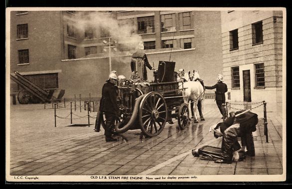 Pompieri: London, Old L. F. B. Steam Fire Engine – Usato da Berlin venduto da bartko-reher
