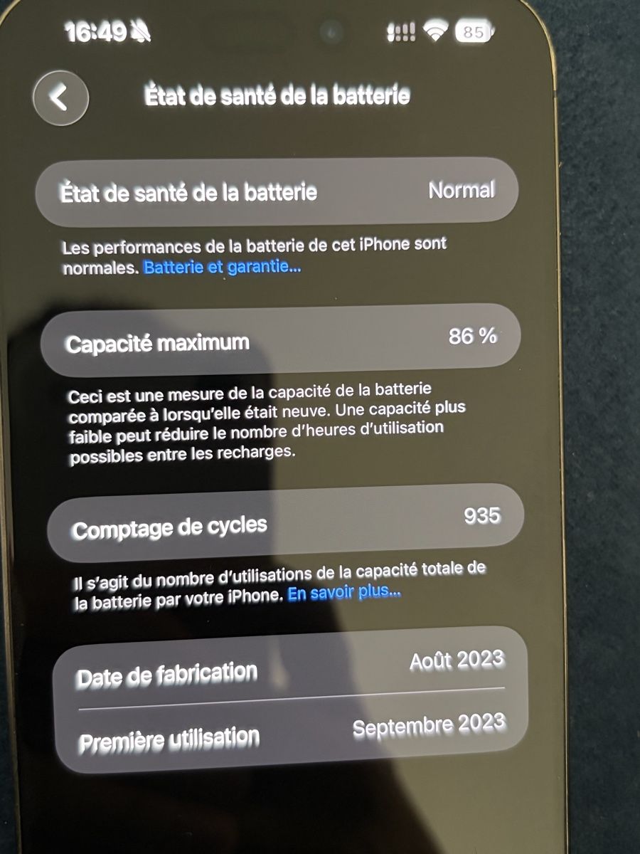 Apple Handys / Smartphones: iPhone 15 Pro Max Bleu Titanium 256 Go – Gebraucht aus Genève von 1dris 2