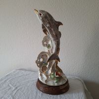 Rar, Vintage Delphin, Delfin Figur rotes Auge