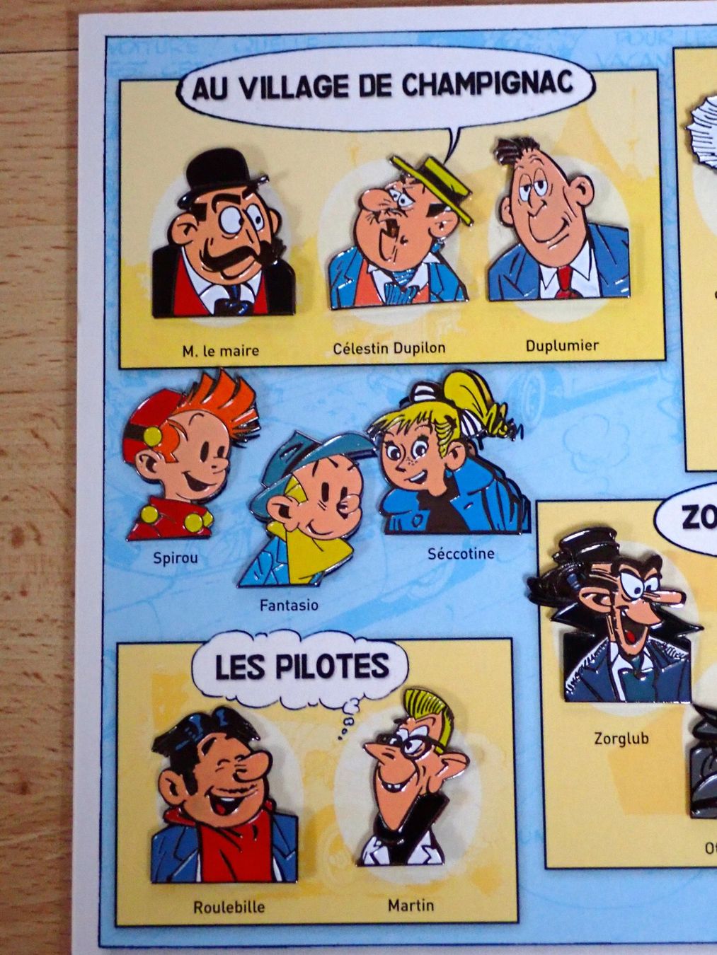 Placchette & Badge: Spirou und Fantasio: 20 verschiedene Pins – Nuovo (secondo la descrizione) da Winterthur venduto da 602ccm 1