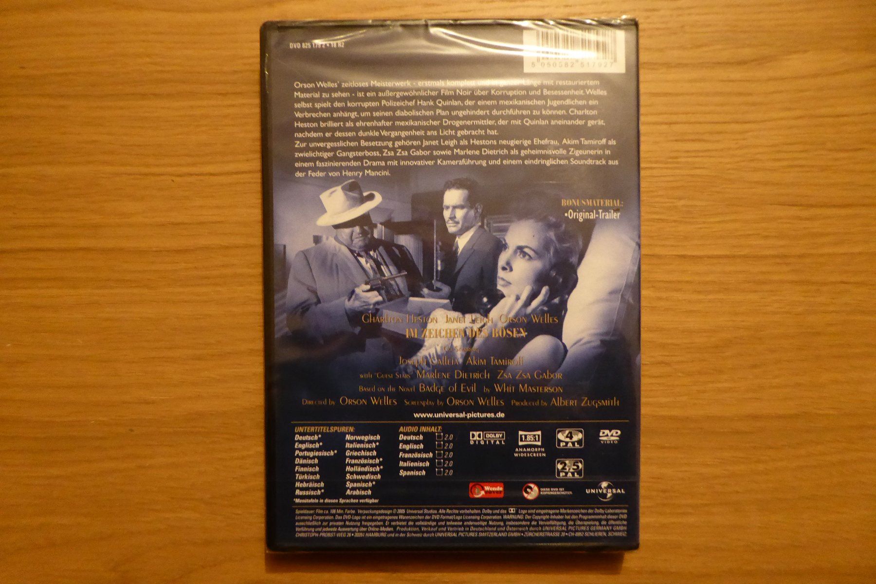 Tutti i DVDs: DVD OVP Im Zeichen des Bösen – Nuovo e nell'imballaggio originale da Allschwil venduto da Summelsarium 1
