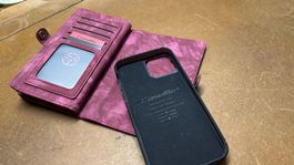 I Phone 14 Hülle mit Geldfach und viel Platz f. Karten