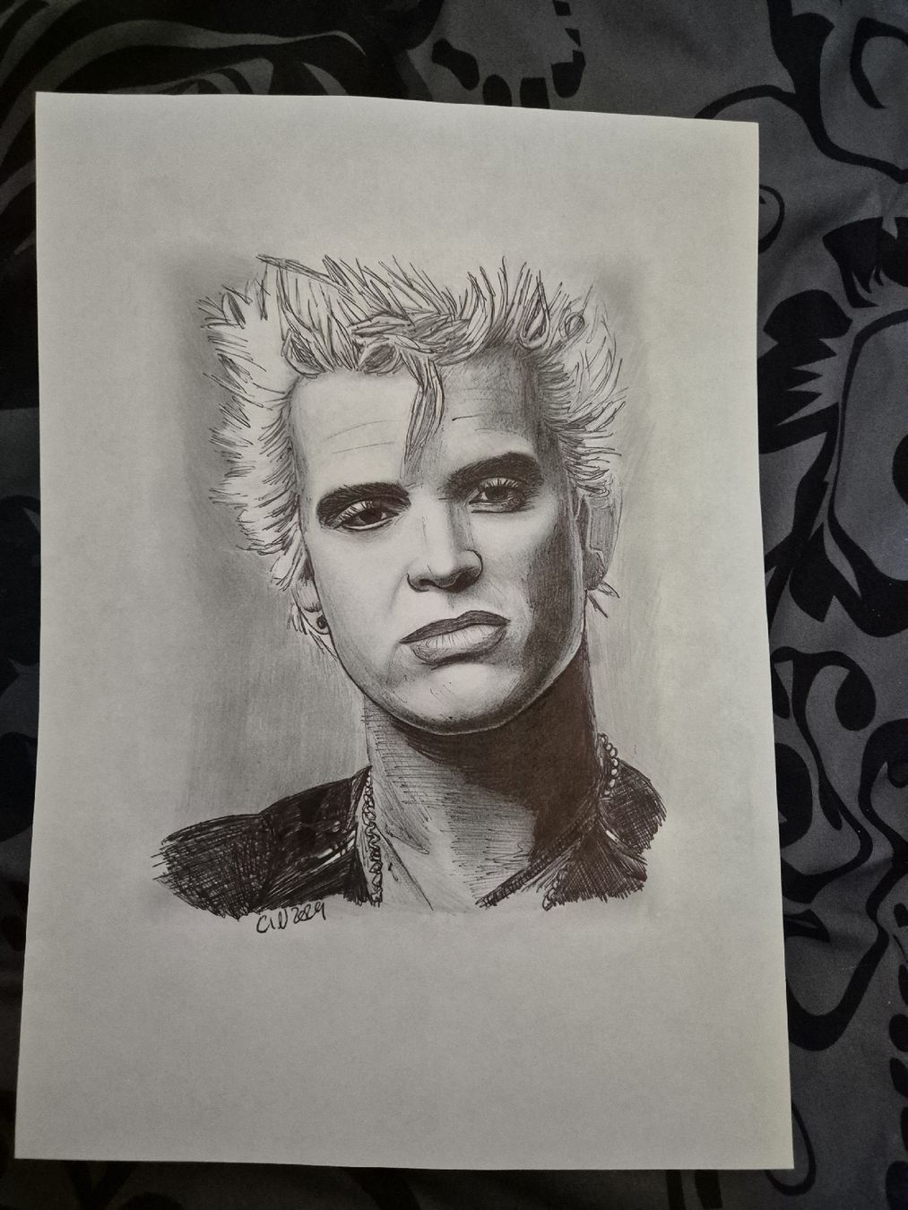 Dipinti: Billy Idol - Portrait Stylo et crayon – Nuovo (secondo la descrizione) da Fleurier venduto da cin_7qkd