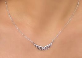 925 Sterling Silber Elegante Glänzende Engel vergoldet
