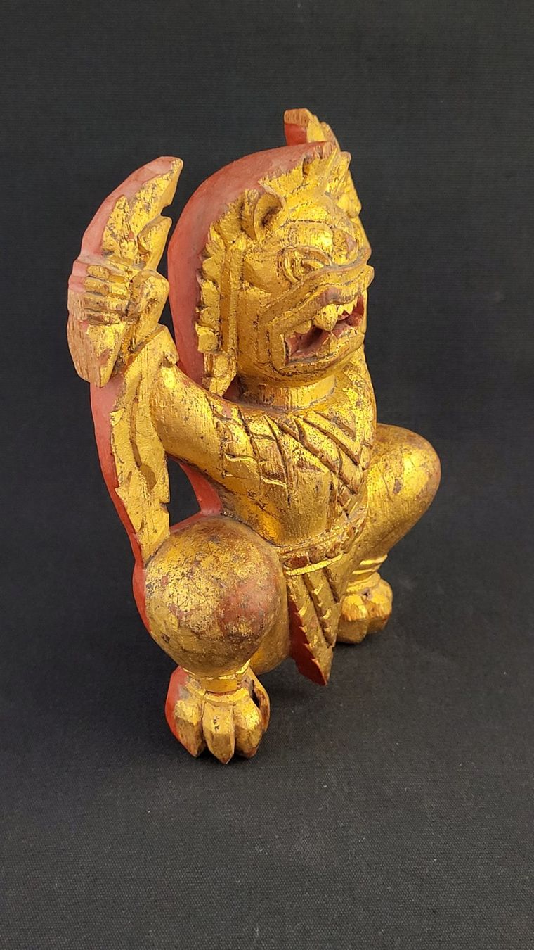 Sculture & Statue: Asiatische Holzfigur handgeschnitzt – Usato da Basel venduto da spinne02 1