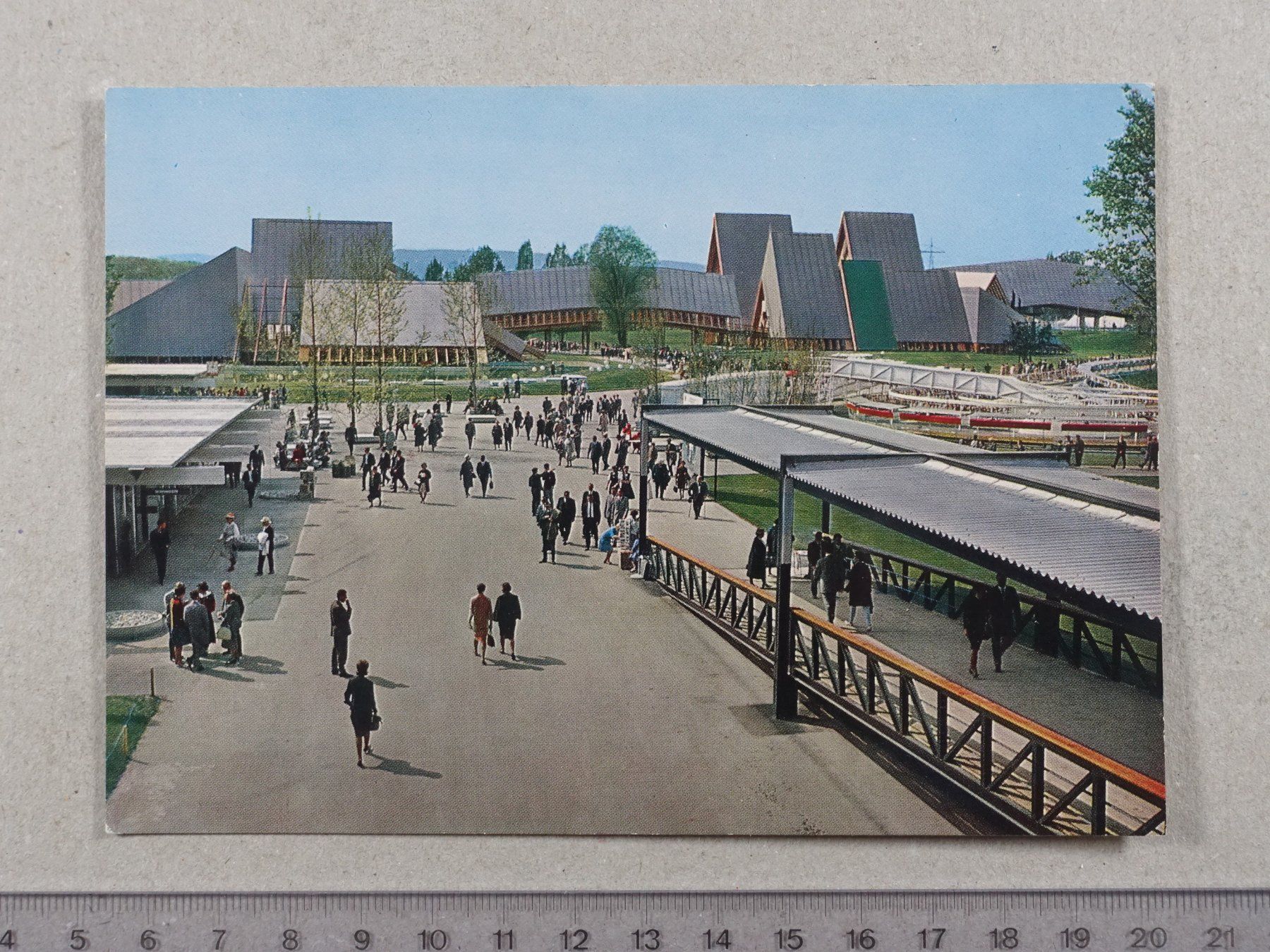 Cartoline postali: Lausanne, 1964, Expo – Usato da Lenzburg venduto da fh1