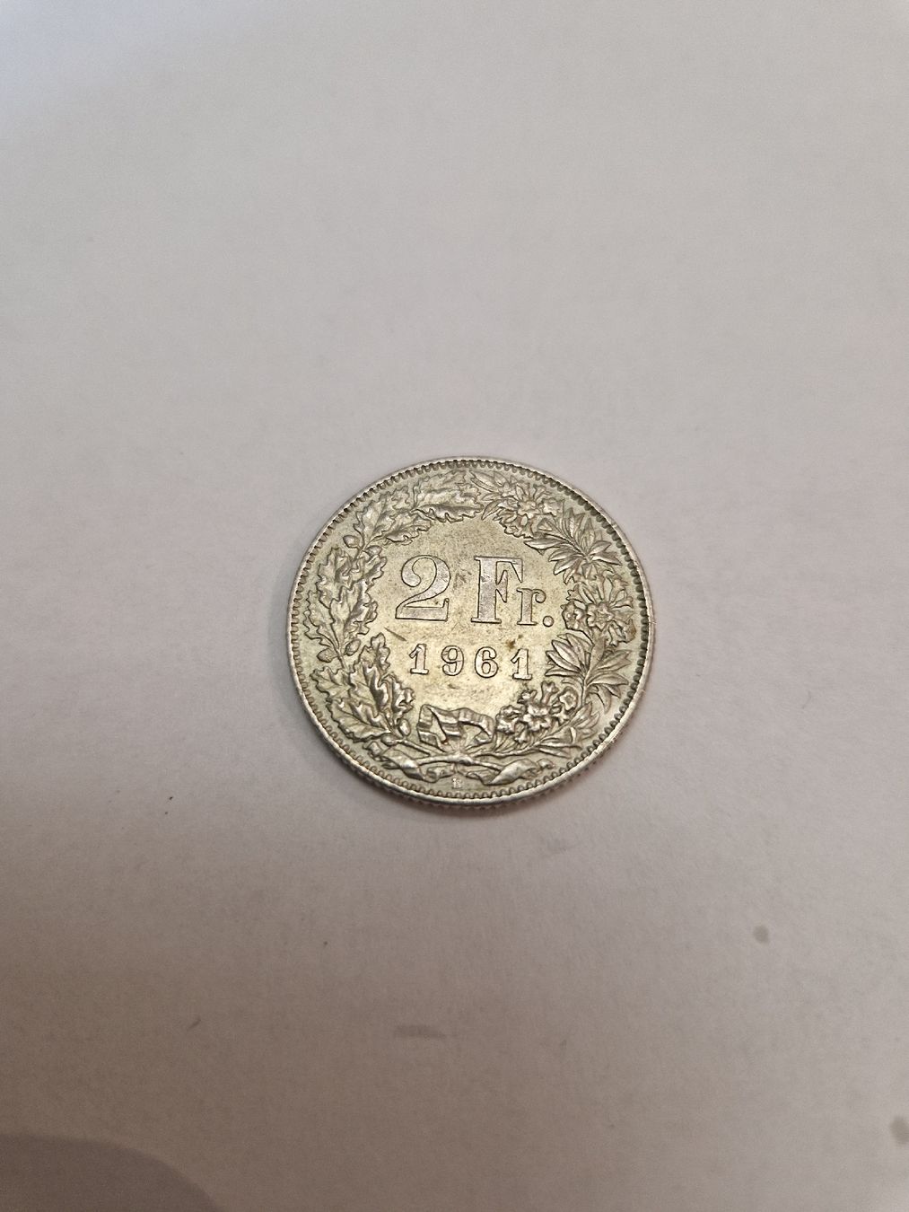 Toutes les monnaies: Moneta 2 Fr. 1961 argento – D'occasion à manno par vespacosa