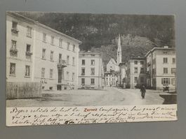 Alte PK / Zernez - Gelaufen 1904