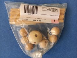 NEU Holz Mobile Stern zum selber gestalten 35cm