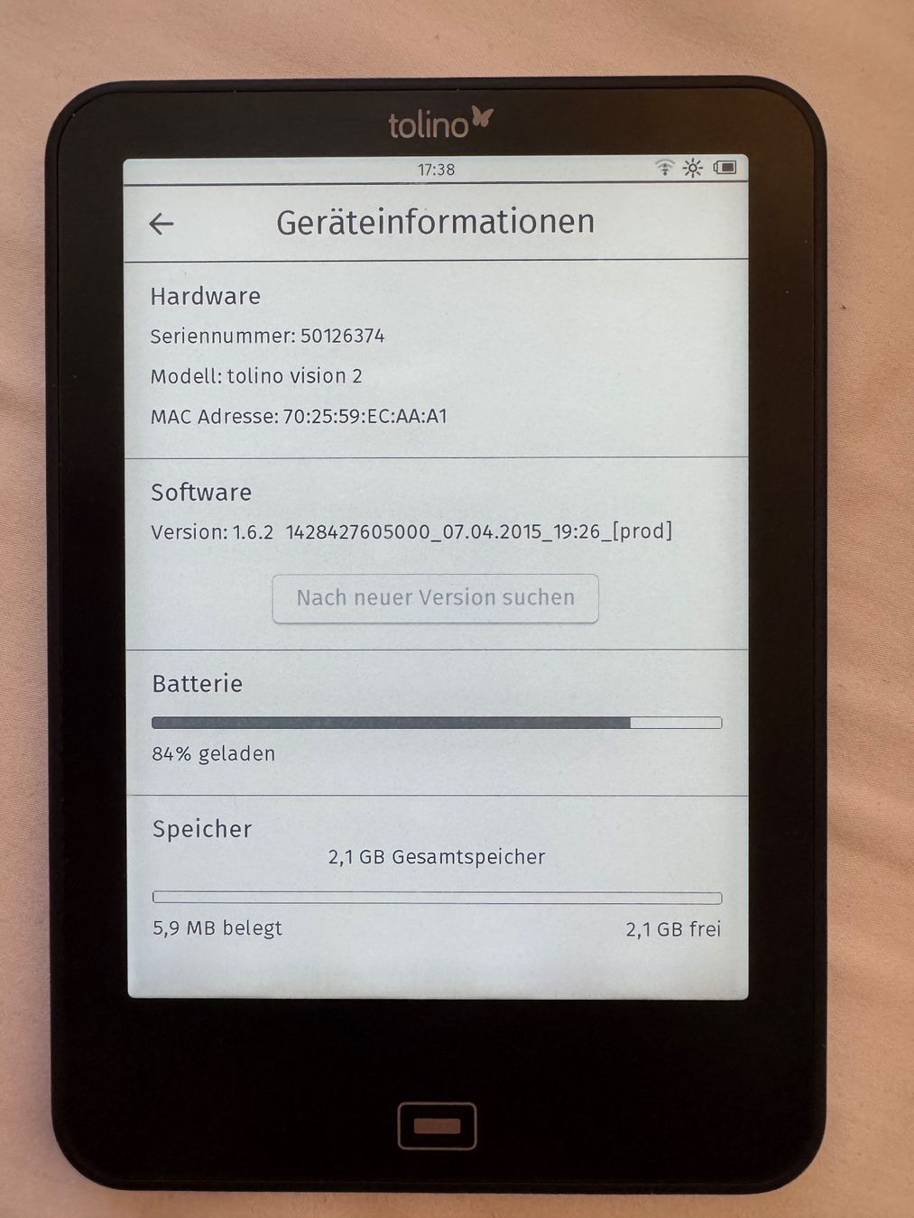 Tolino Tablet PC: tolino vision 2 – Gebraucht aus Basel von Romandi 2