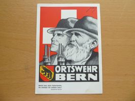 Schöne Karte Ortswehr Bern von 1941