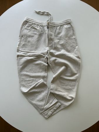 Arket Leinenhose Gr. 54 Beige Neuwertig