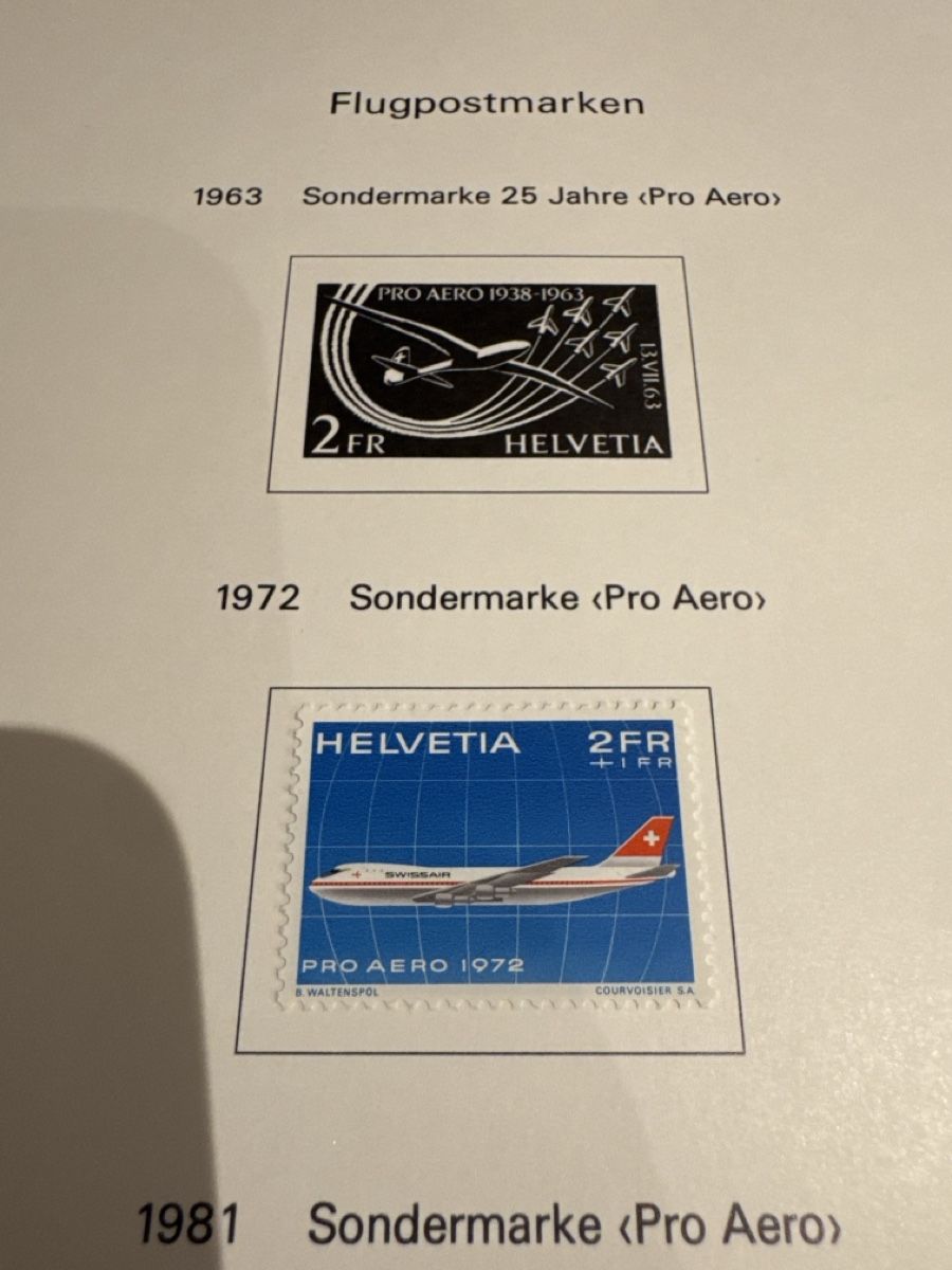 Alle Briefmarken: Briefmarken Flugpost Sammlung Konvolut Konvolut – Gebraucht aus Solothurn von Alex702 6