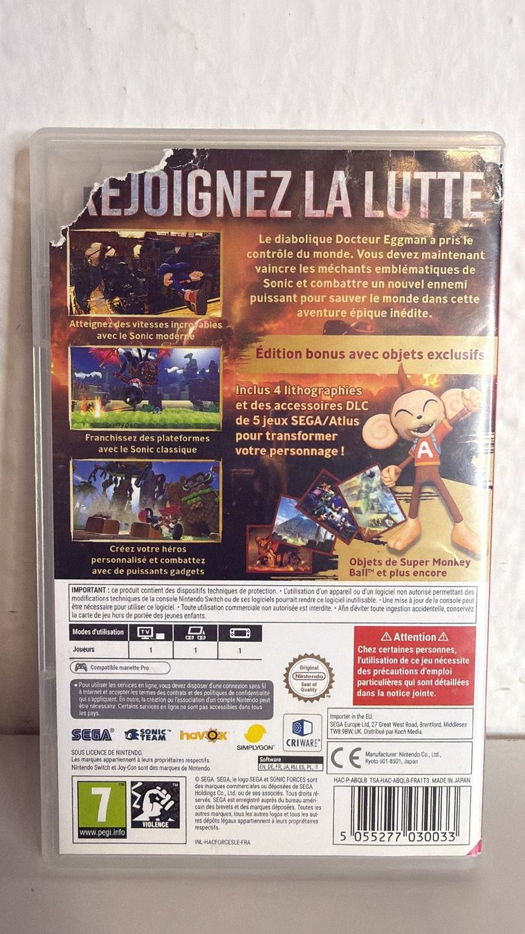 Jeux: Nintendo Switch Sonic Forces  – D'occasion à Ehrendingen par lax21 1