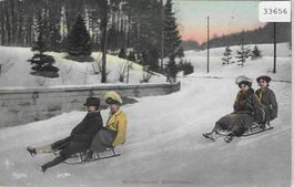 Partie de luge en Caux - Schlittenpartie
