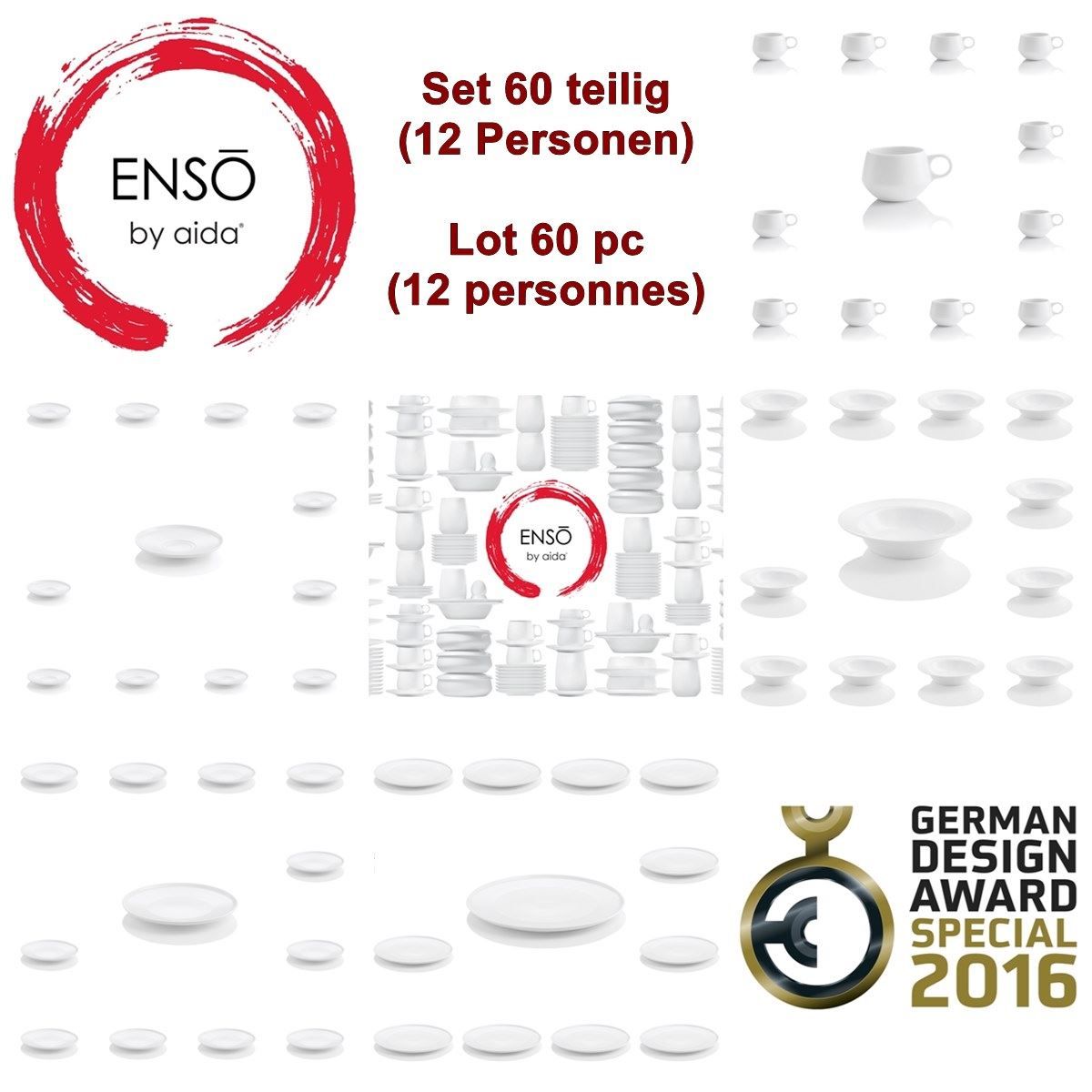 Services de table: ENSO 60 teiliges Geschirrset – Neuf avec emballage d'origine à Wettingen par kochshop
