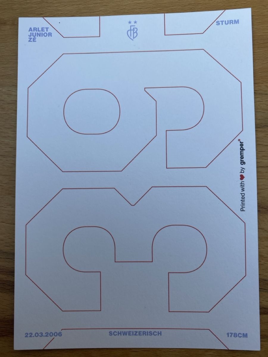 Autogramme: FC Basel AK Arlet Junior Zé Saison 24/25 – Neu (gemäss Beschreibung) aus Büsserach von Gimenez77 1