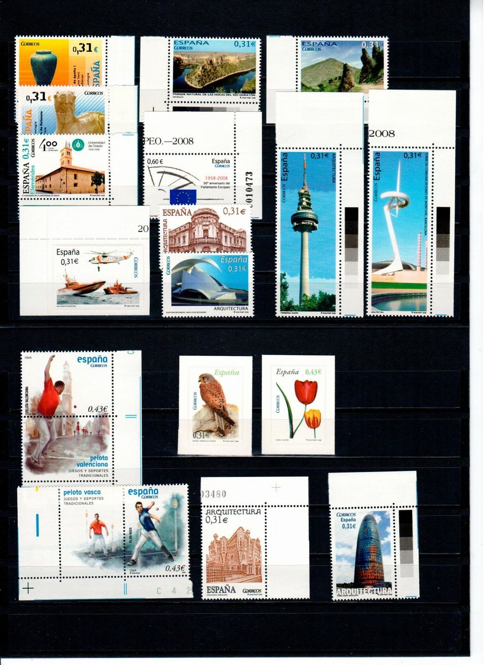 Alle Briefmarken: Spanien 2008 ** – Gebraucht aus Wolhusen von Curver9 5