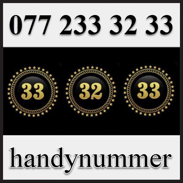 Carte prepagate: Handynummer, Telefonnummer, Natelnummer, 077 233 32 33 – Nuovo (secondo la descrizione) da Winterthur venduto da handynummerch