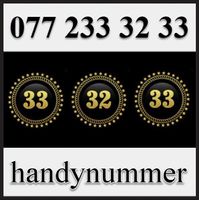 Handynummer, Telefonnummer, Natelnummer, 077 233 32 33