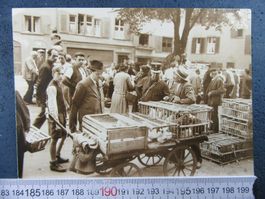 BASEL ANDREASPLATZ GEFLÜGELMARKT 1930 REPRO AK BS