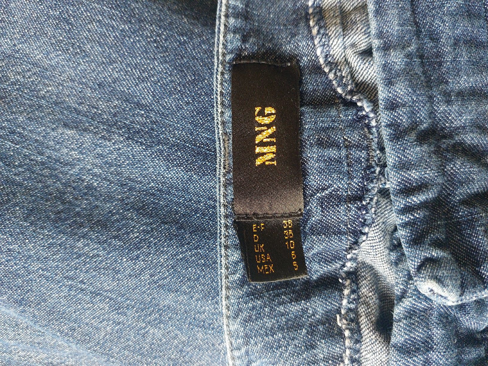 Mango Hosen: Leichte Stoffhose Jeansoptik, Gr. S Mango, 100% Baumwolle – Neu (gemäss Beschreibung) aus Titterten von fra_v27g 3