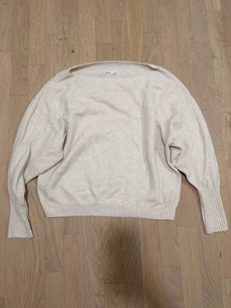 Beiger Strickpullover