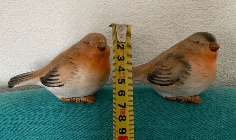 Pack Mit 3 Weihnachts-Rotkehlchen – Je 14 Cm, Für Tischdeko, Weihnachtsbaum Oder Kuchen