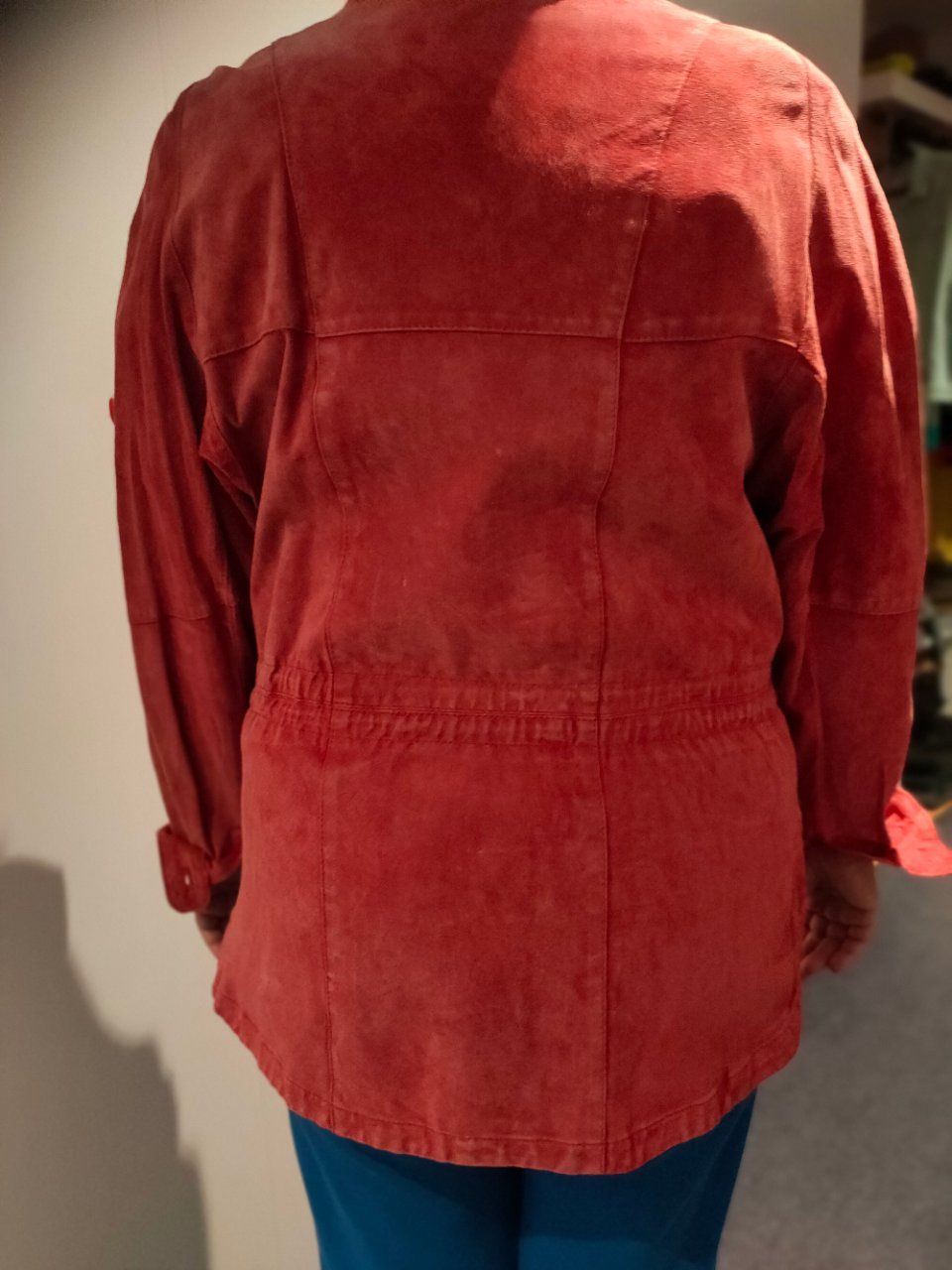 Jacken: Lederjacke lang, sportliche Form, lachsfarben – Neu (gemäss Beschreibung) aus Lalden von aneleh58 5
