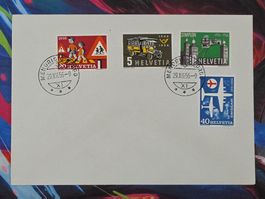 CL28 Enveloppe + Timbre Suisse 1956