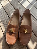 Schicke Ralph Lauren Mokassins Leder Gr. 39