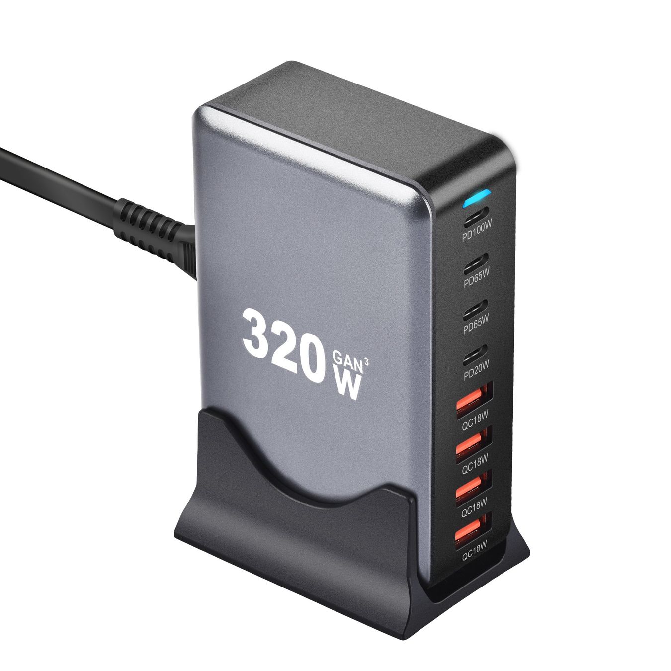 Caricabatterie: Top Ladegerät 8USB C Desktop Schnellladegerät iPhone Samsung – Nuovo e nell'imballaggio originale da Hundwil venduto da Stallone6 6