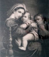 "Madonna della Sedia" von Carl Begas nach Raffael, 82x99cm